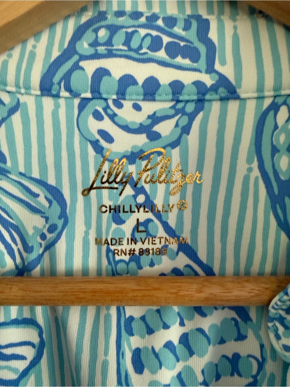 Lilly Pulitzer UPF 50+ ChillyLilly Mandi
Dress in Fresh Water Blue Cool as Shell - Picture 8 of 9